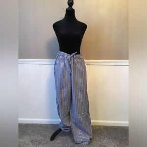 Old Navy Blue and White Striped Pants NWT